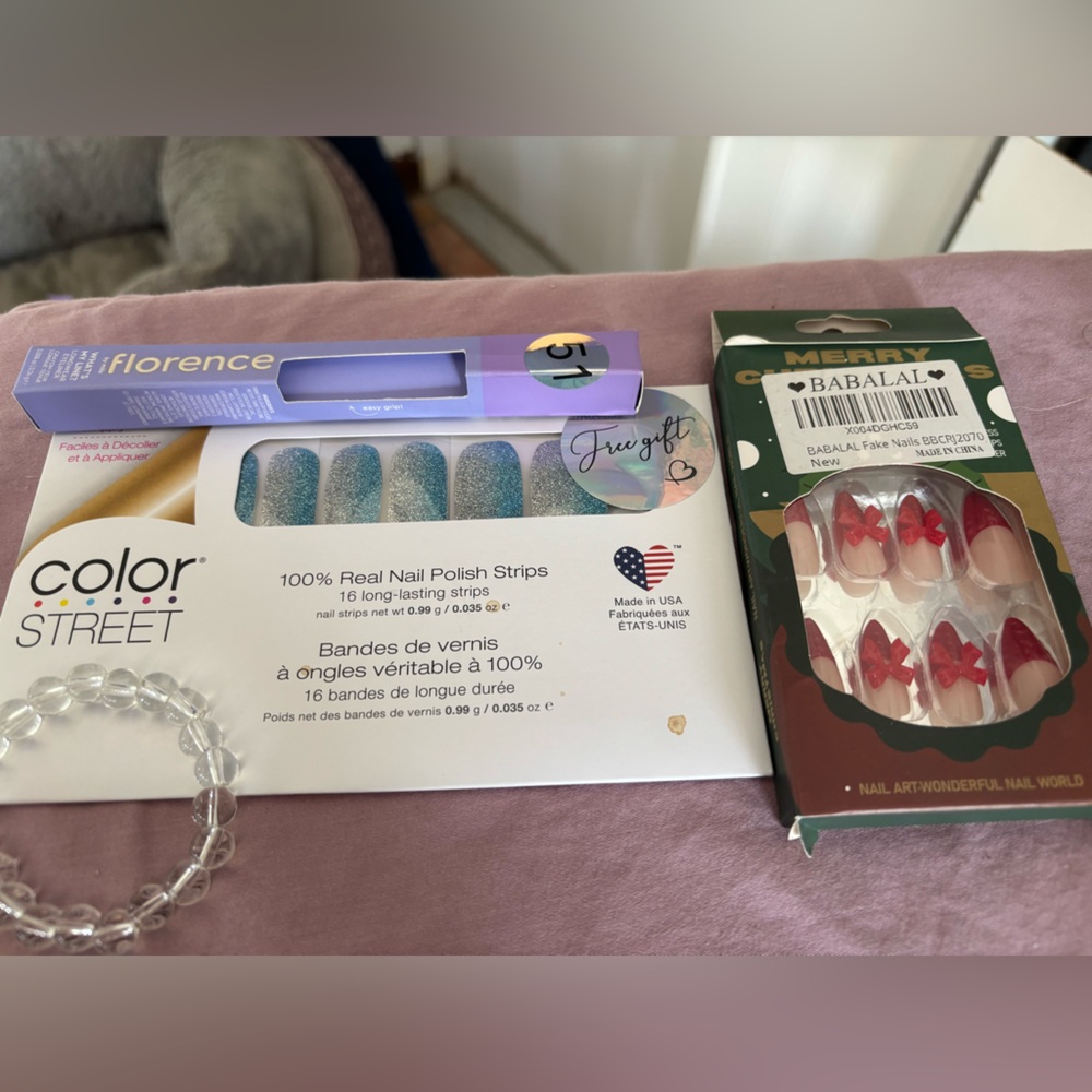 Color Street Nail Polish Strips and Babbal Nail Set